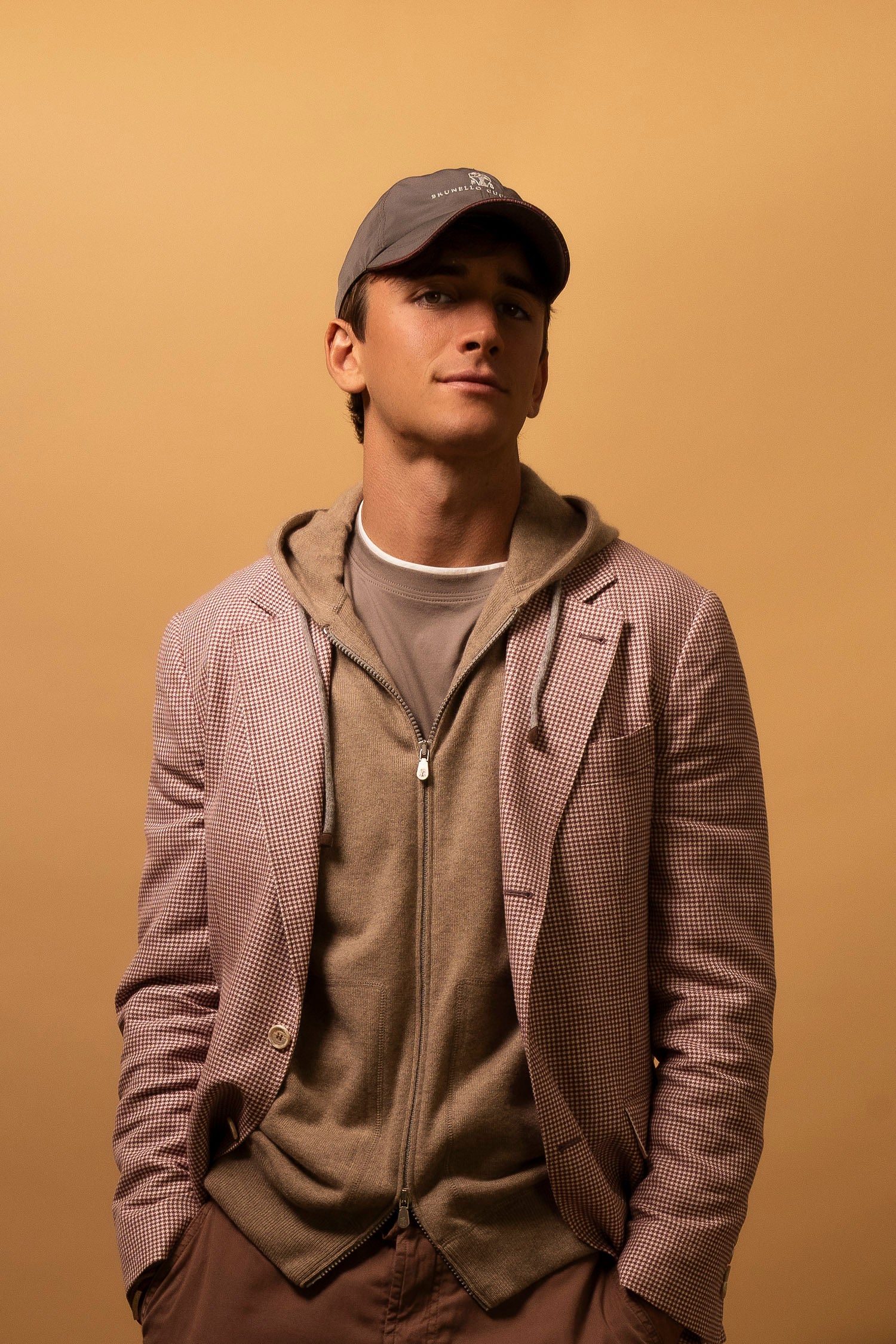 BRUNELLO CUCINELLI | Regular Fit T-Shirt With Trims | Brown