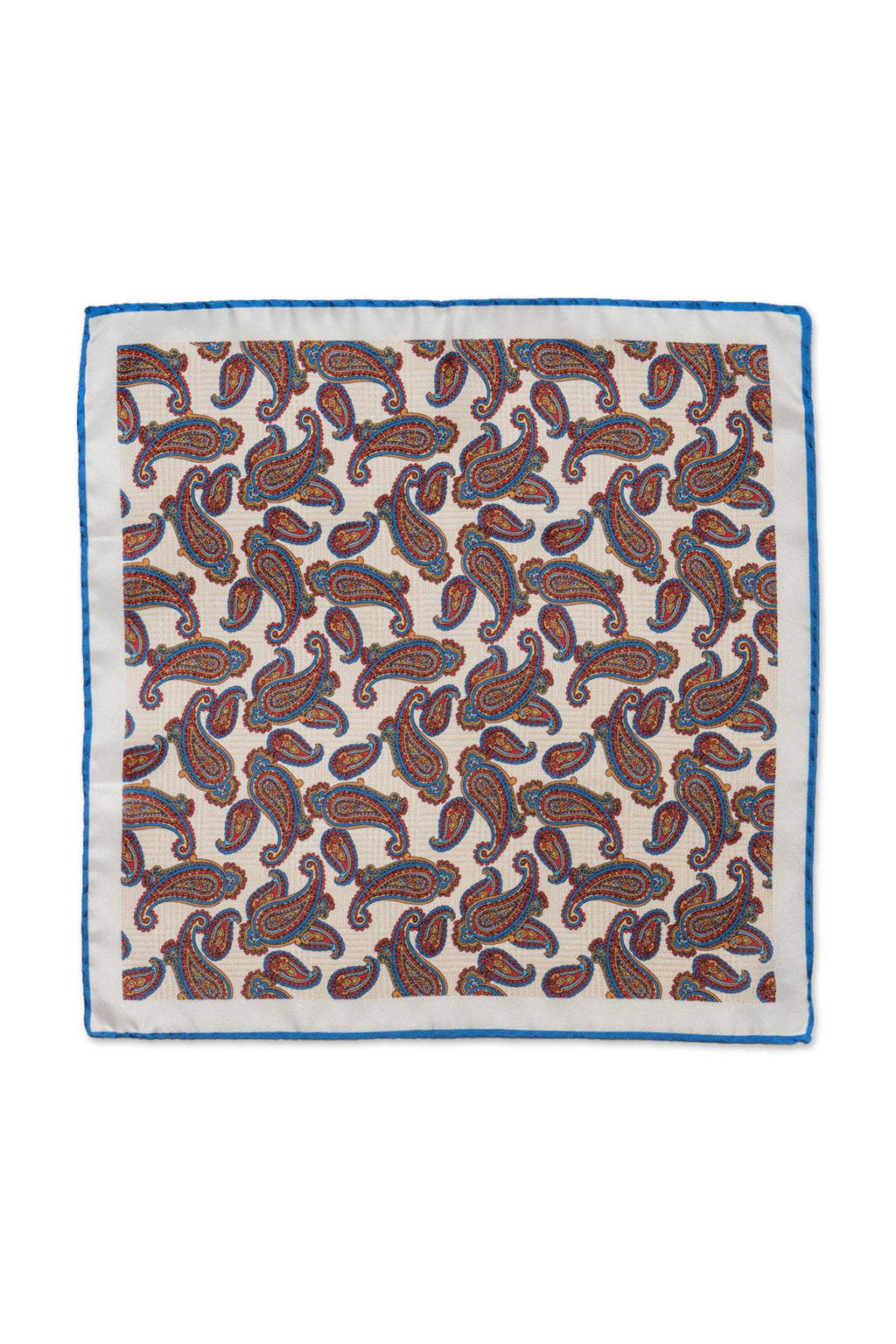 MITCHELL OGILVIE | Paisley Pocket Square | Beige