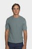 CANALI | Crew Neck Patterned Front Knit | Teal