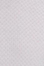 CANALI | Crew Neck Patterned Front Knit | White