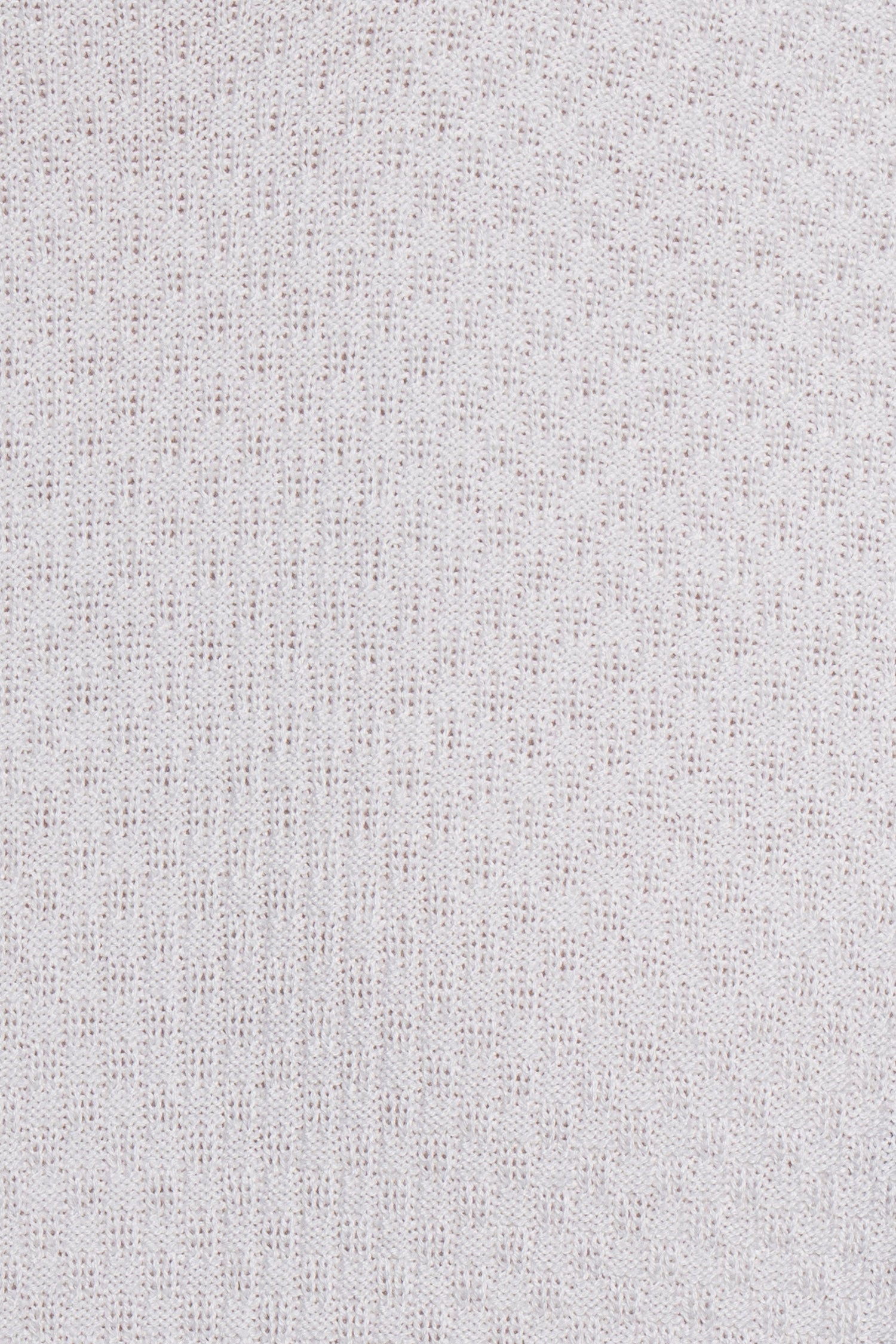 CANALI | Crew Neck Patterned Front Knit | White