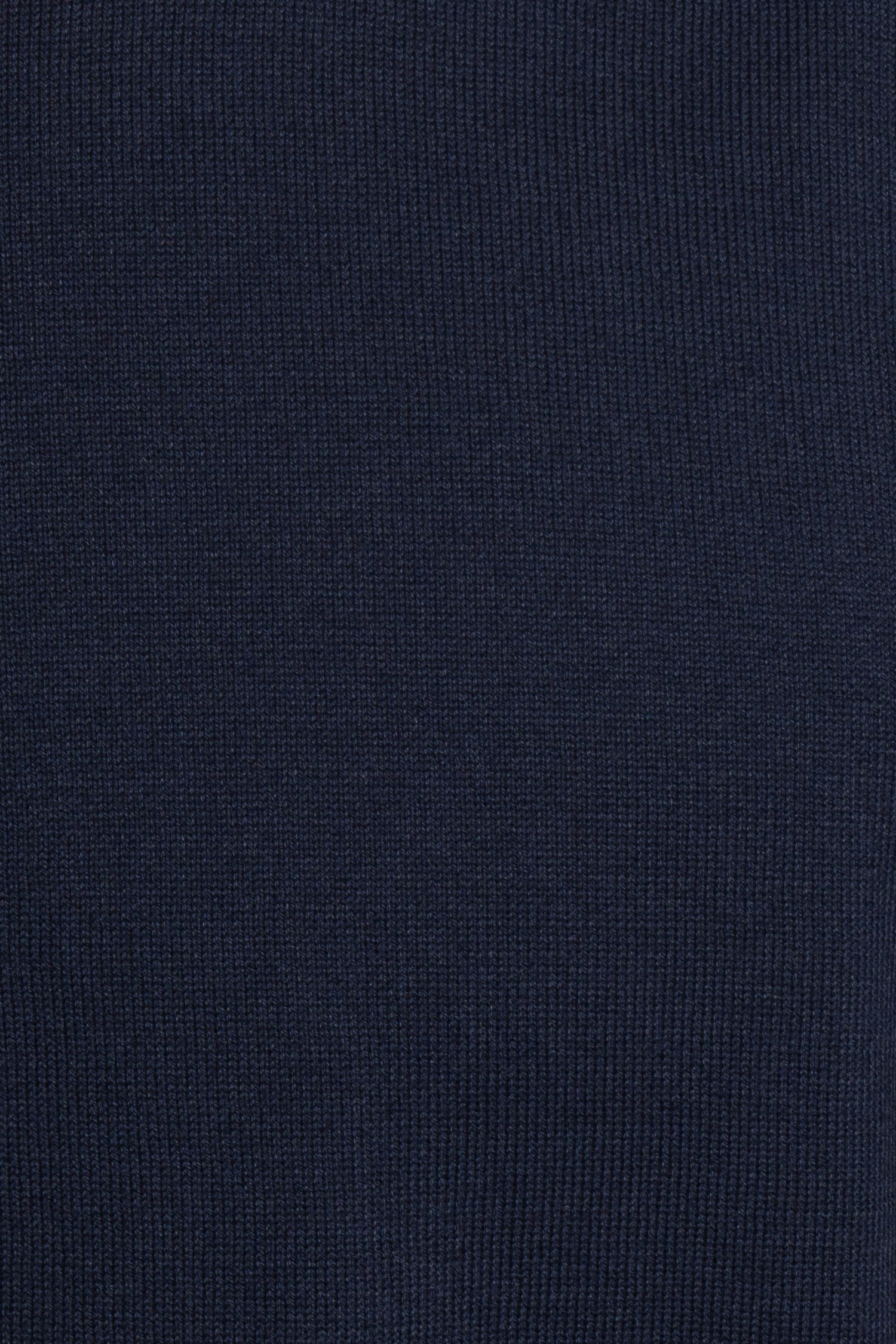 CANALI | Knitted Crew Neck Cotton T-shirt | Navy