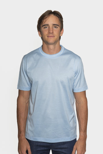 CANALI Sky Blue Crew Neck T-Shirt