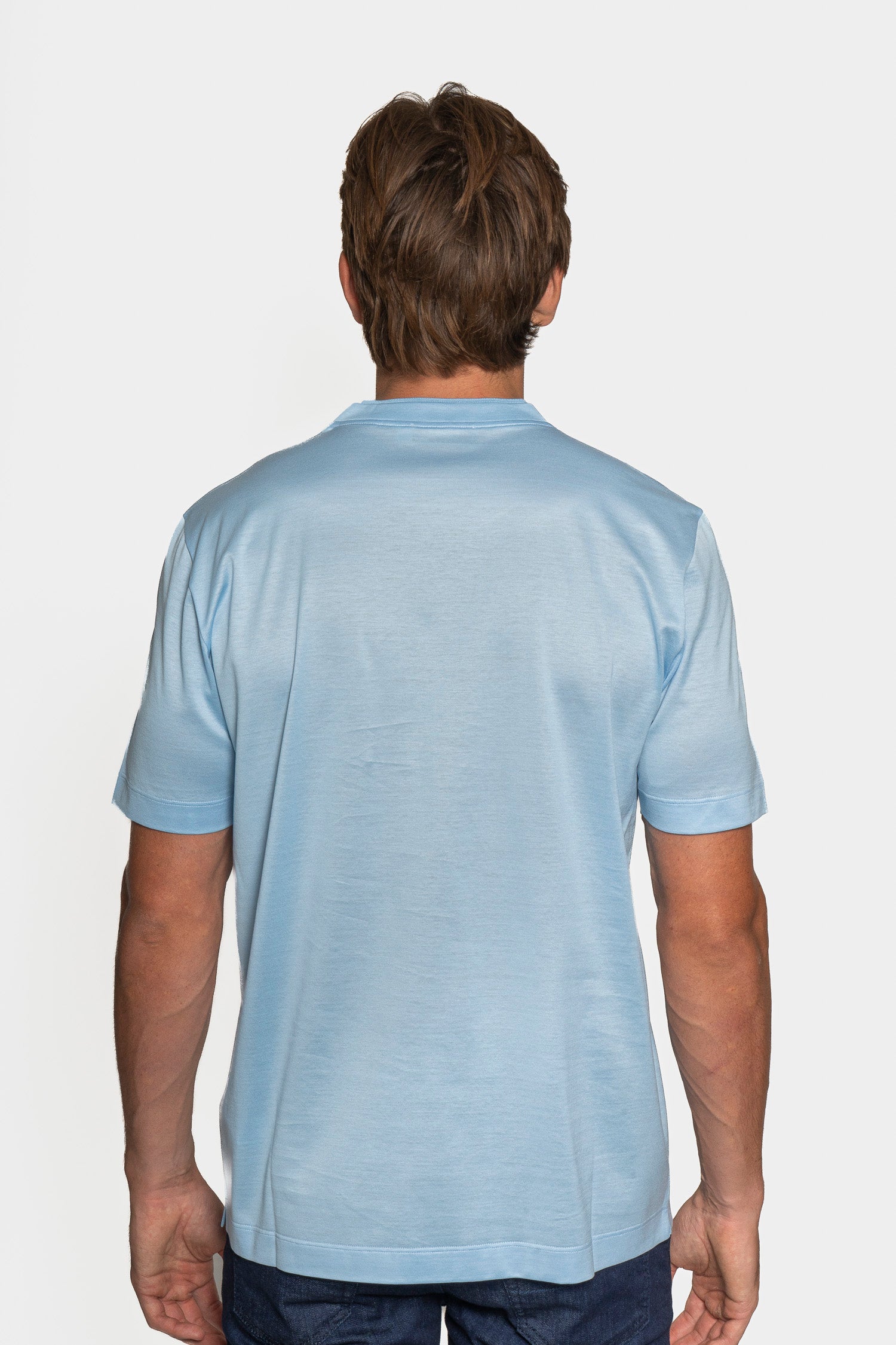 CANALI | Crew Neck T-Shirt | Sky Blue