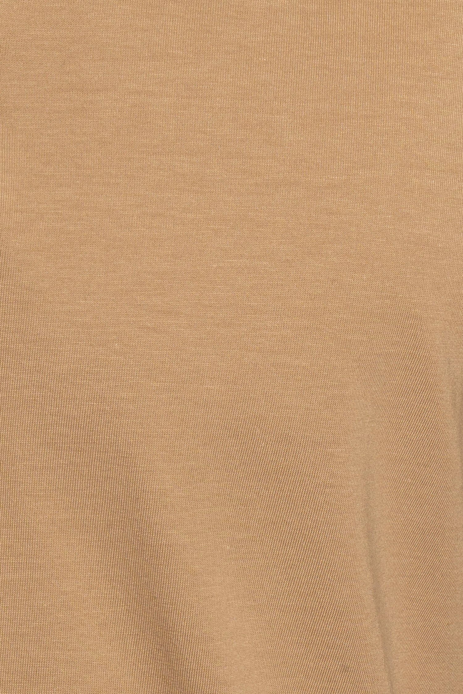 CANALI | 3-Button Knitted Polo Detail On Collar | Camel