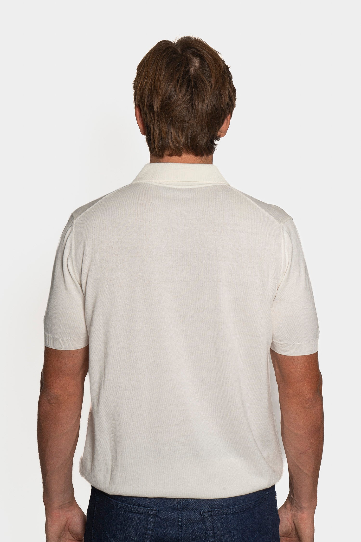 CANALI | 3-Button Neck Polo | White