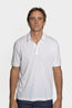 CANALI | 3-Button Knitted Polo Detail On Collar | White
