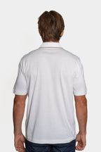 CANALI | 3-Button Knitted Polo Detail On Collar | White