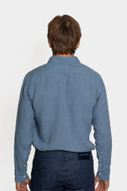 CANALI | Casual Linen Shirt | Blue
