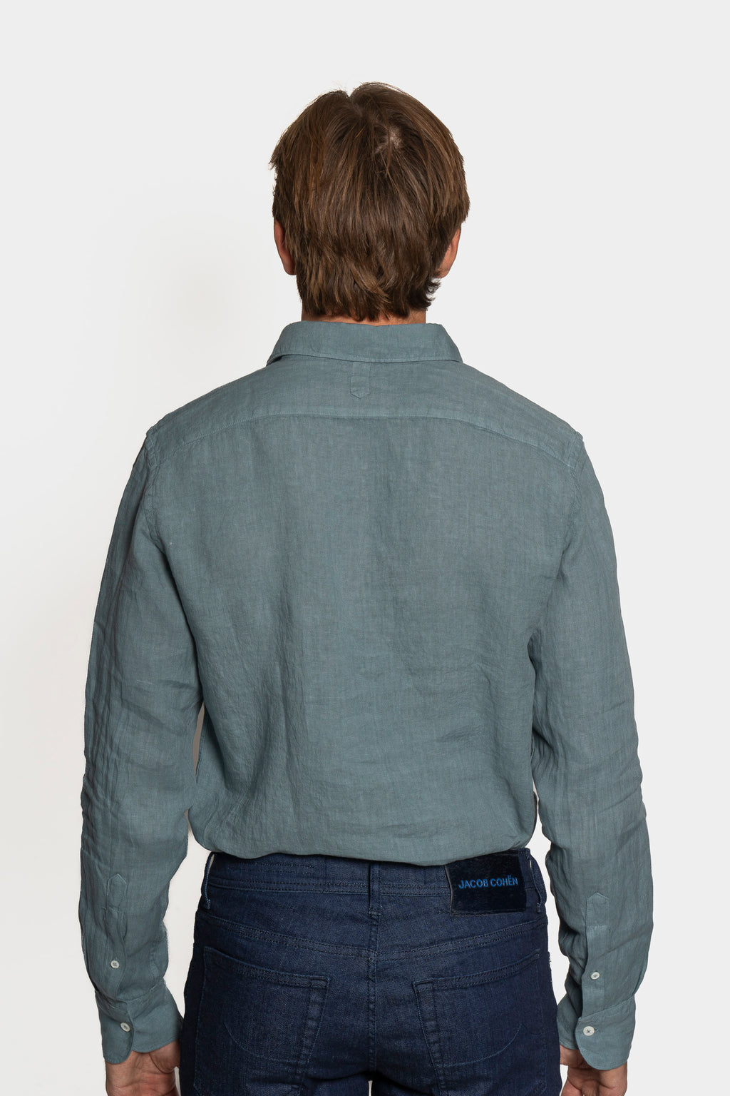 CANALI | Casual Linen Shirt | Teal