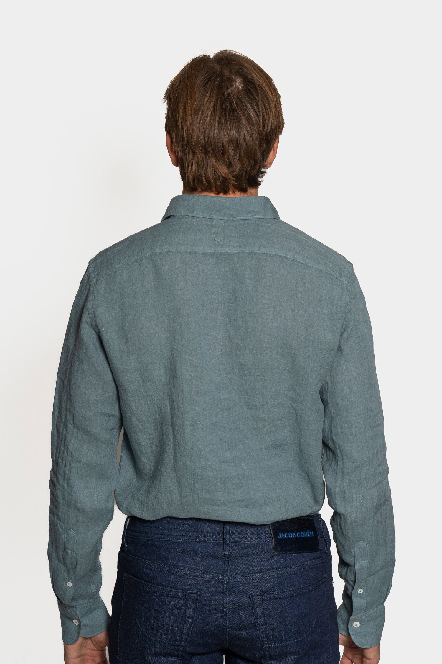 CANALI | Casual Linen Shirt | Teal