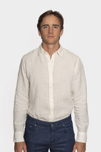 CANALI | Casual Linen Shirt | Cream