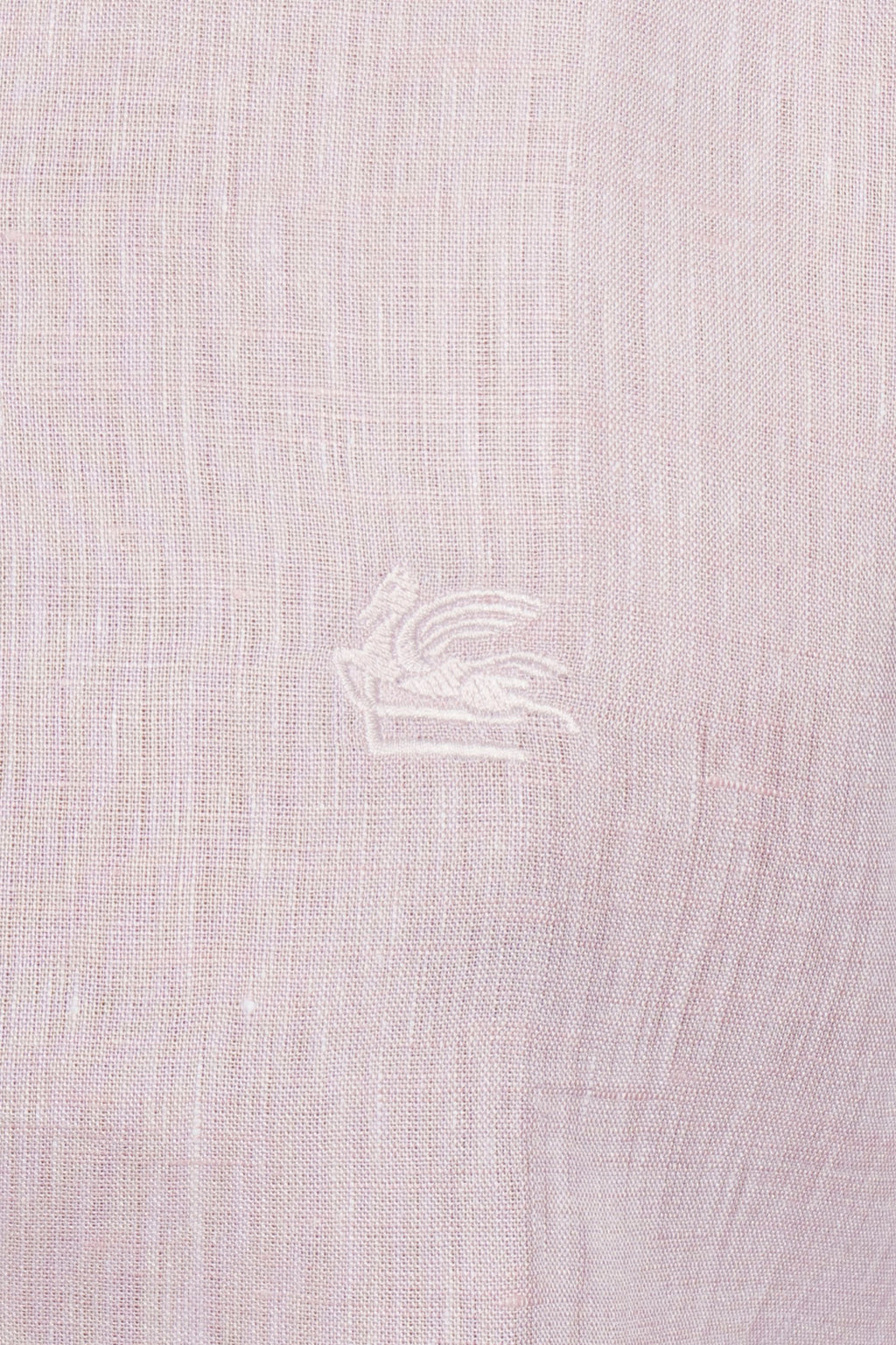 ETRO | Regular Fit Linen Shirt | Pale Pink