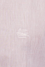 ETRO | Regular Fit Linen Shirt | Pale Pink