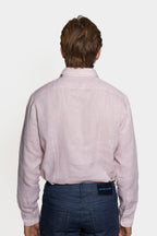 ETRO | Regular Fit Linen Shirt | Pale Pink