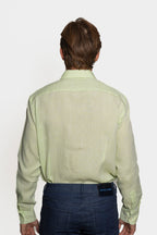 ETRO | Regular Fit Linen Shirt | Pale Green