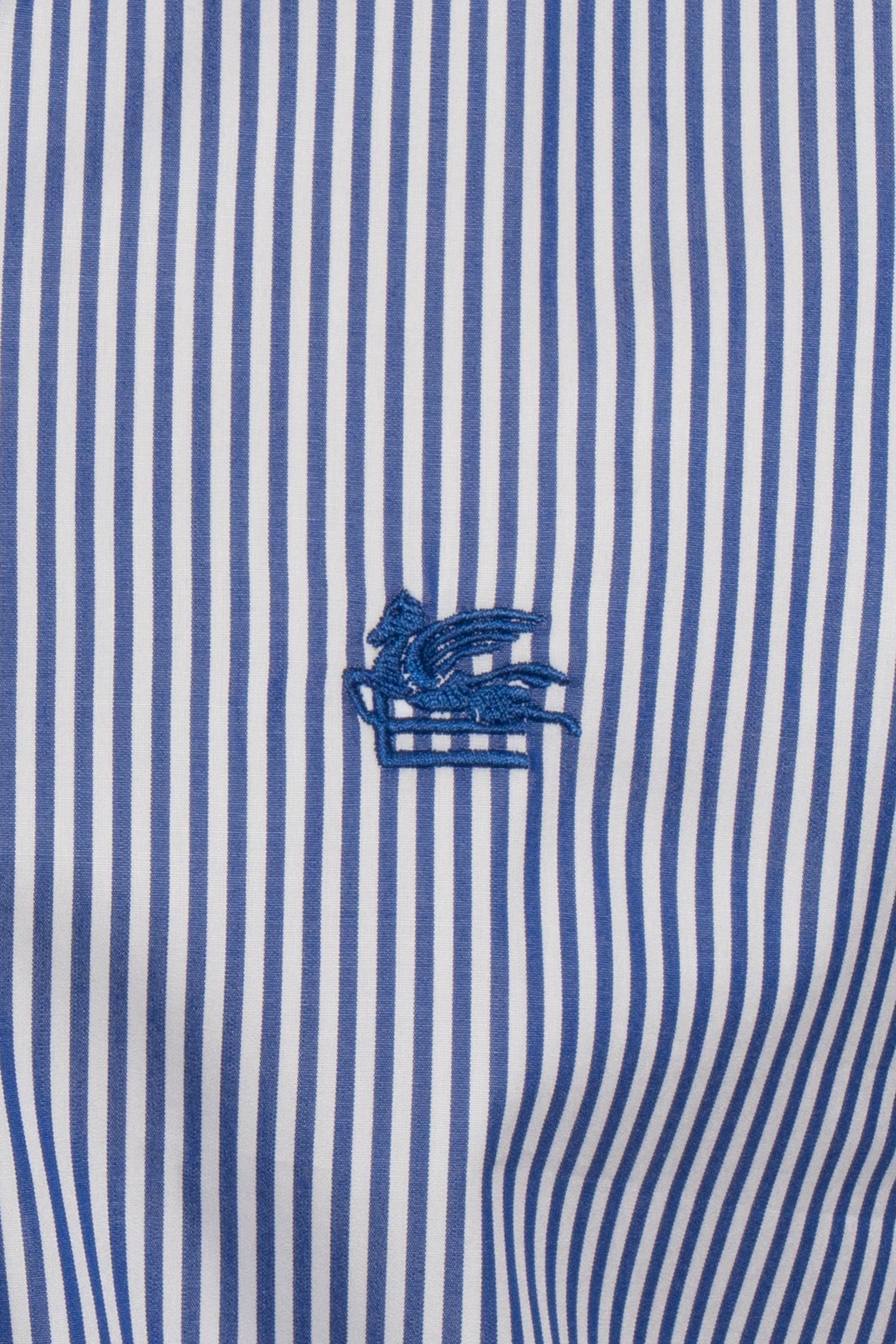 ETRO | Fine Stripe Shirt | Blue & White