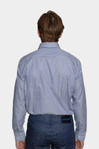 ETRO | Fine Stripe Shirt | Blue & White