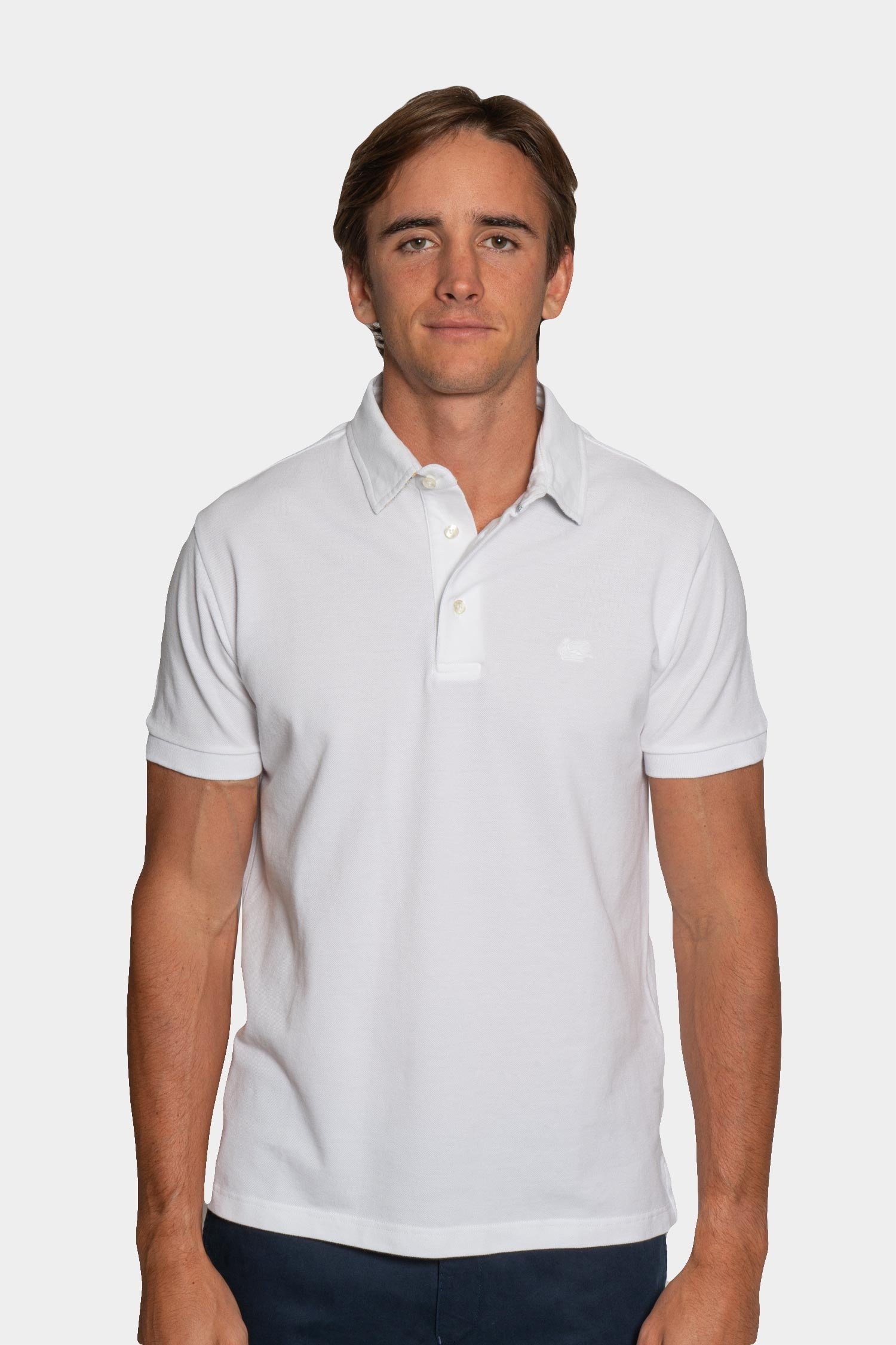 ETRO | Polo With Trim Under Collar | White