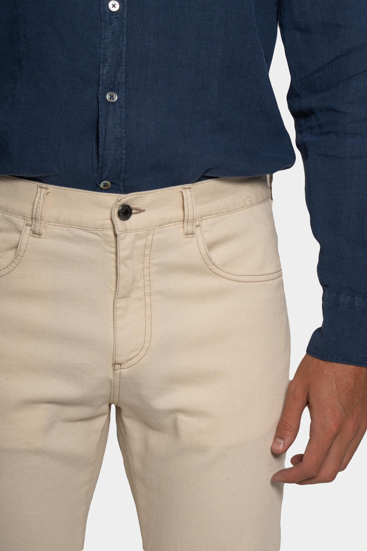 CANALI | Soft Denim Jeans | Cream