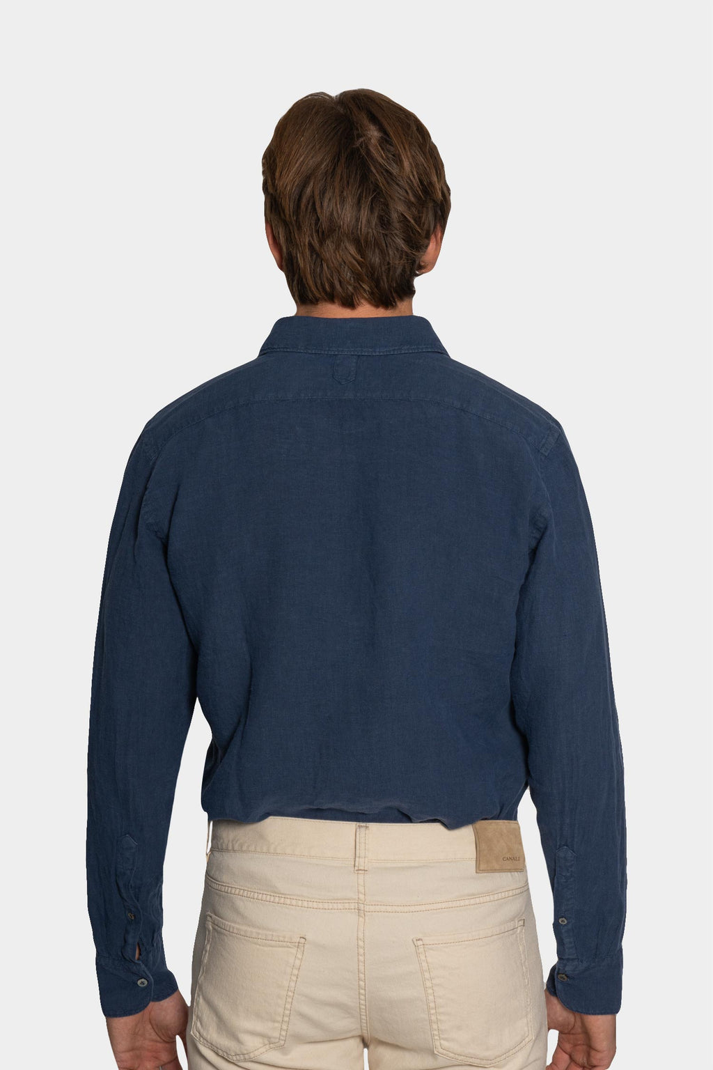 CANALI | Casual Linen Shirt | Dark Blue