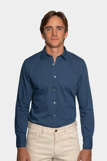CANALI Navy Modern Fit Casual Shirt