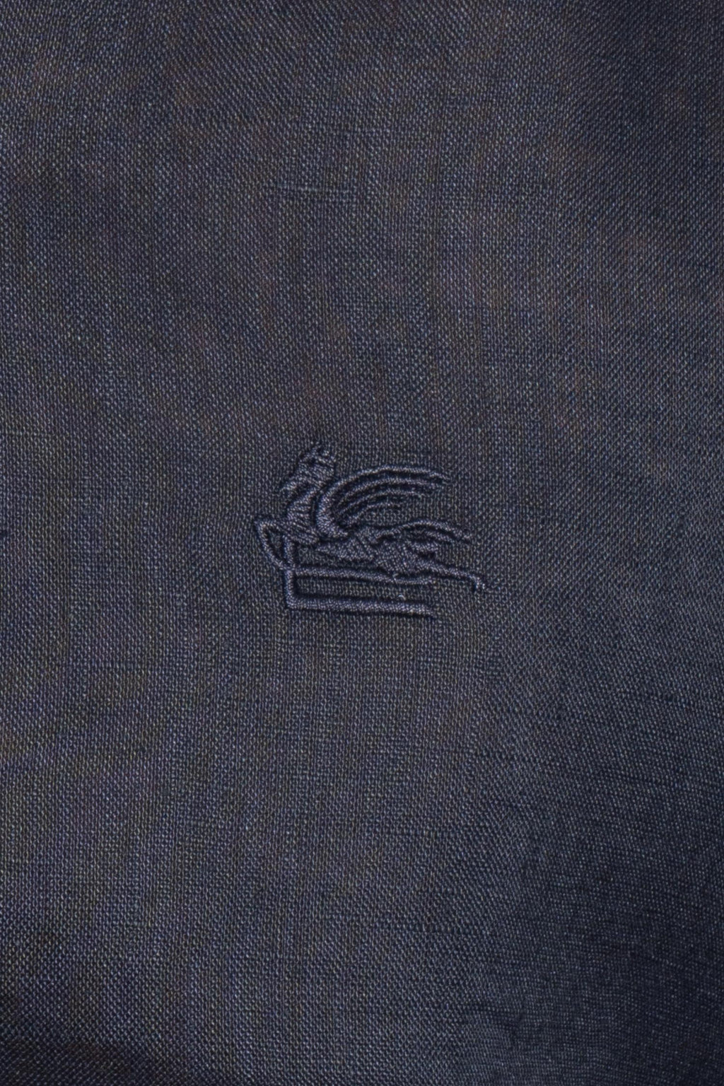ETRO | Plain Linen Shirt | Navy