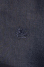 ETRO | Plain Linen Shirt | Navy