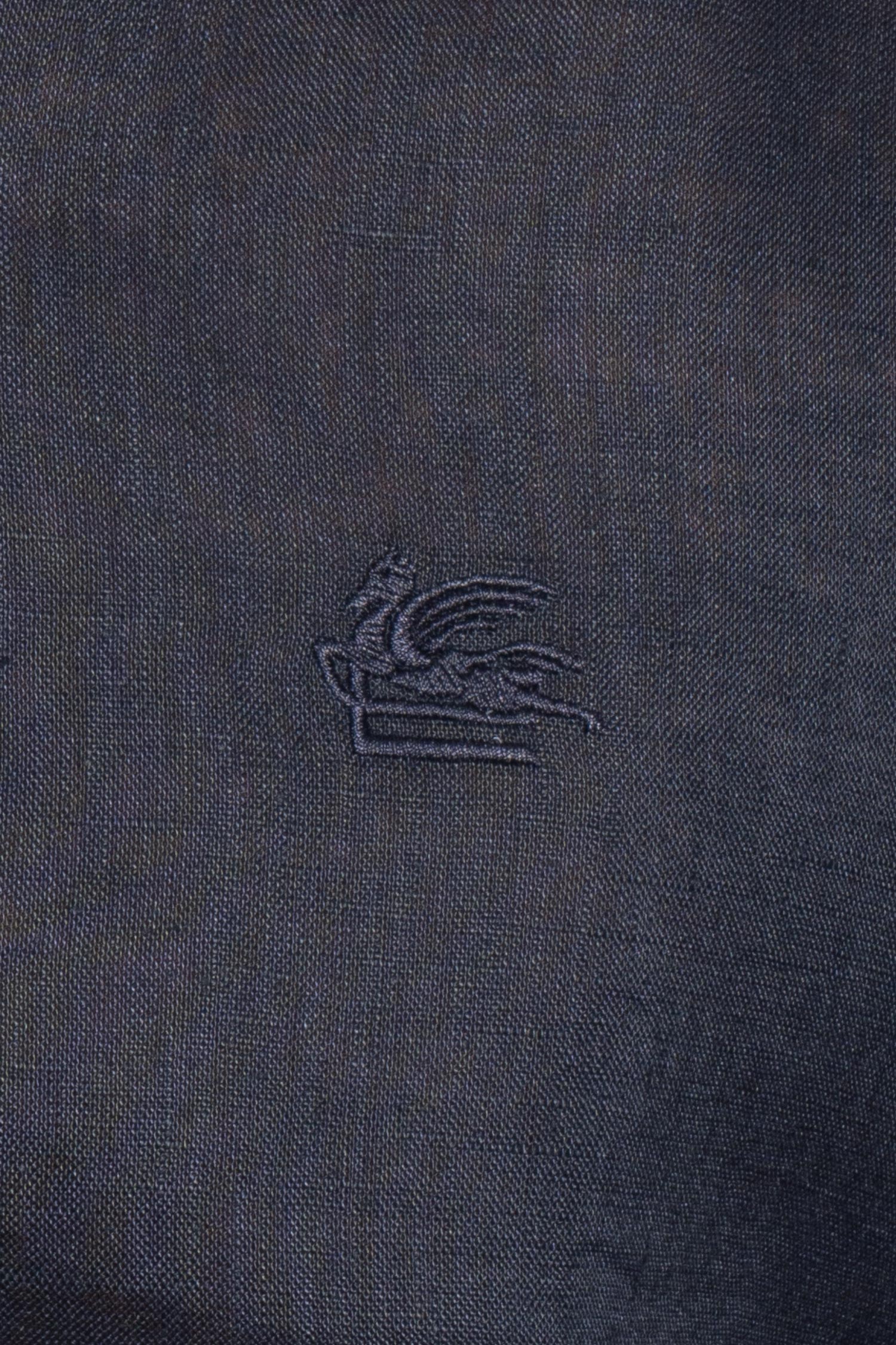 ETRO | Plain Linen Shirt | Navy