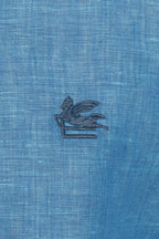 ETRO | Regular Fit Linen Shirt | Blue