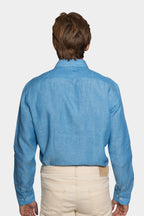 ETRO | Regular Fit Linen Shirt | Blue