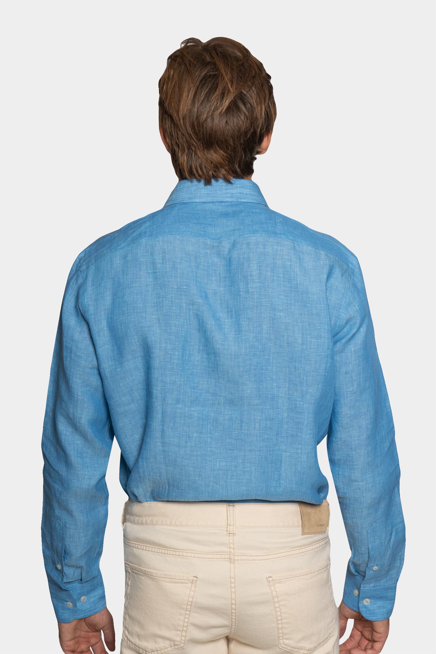 ETRO | Regular Fit Linen Shirt | Blue