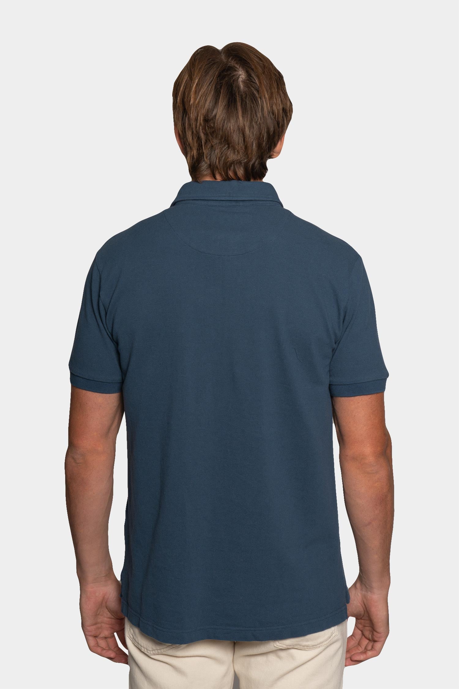ETRO | Polo With Trim Under Collar | Navy
