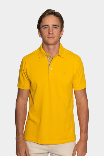 ETRO Yellow Polo With Contrast