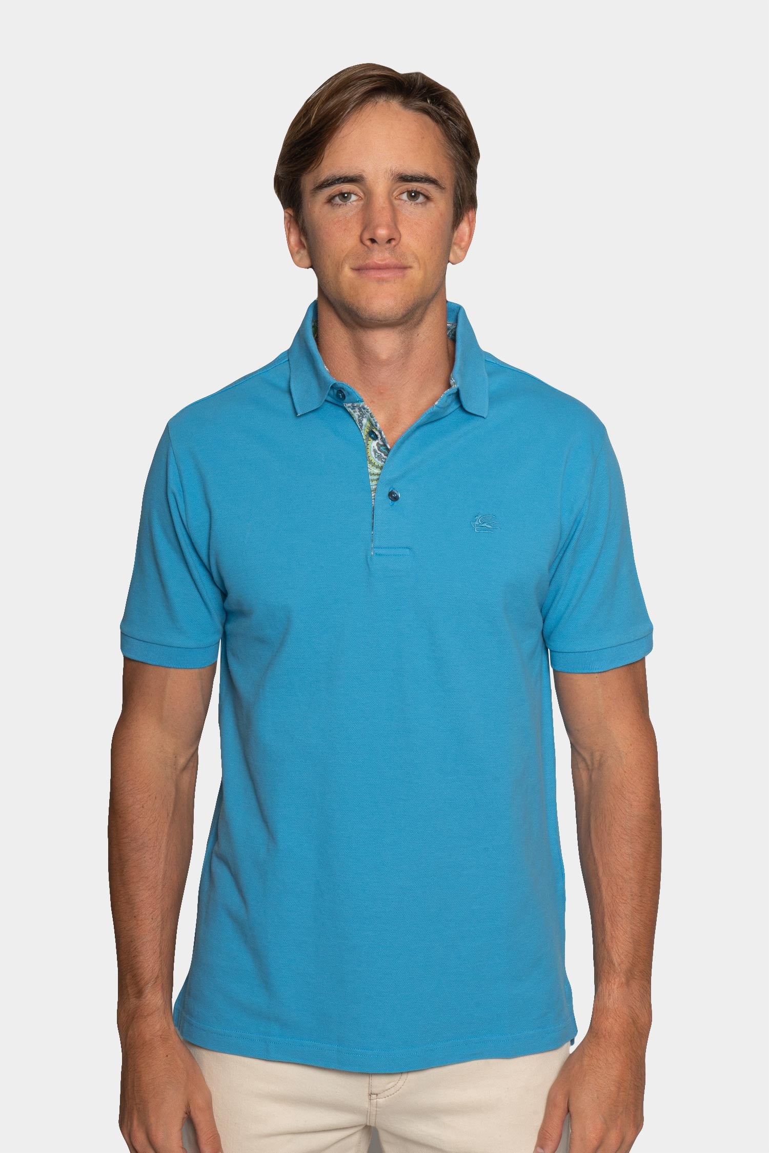 ETRO | Polo With Contrast | Sky