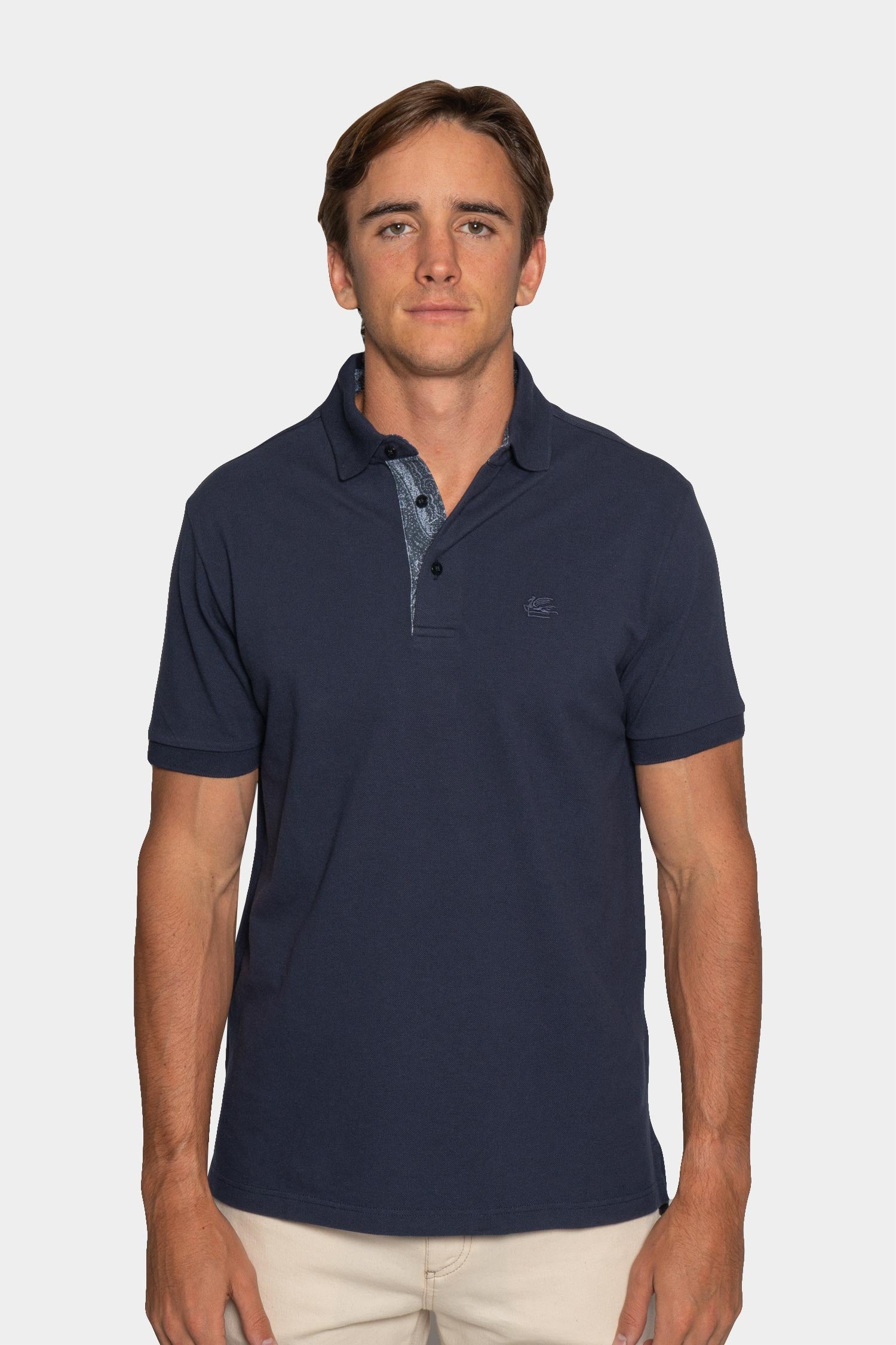 ETRO | Polo With Contrast | Navy