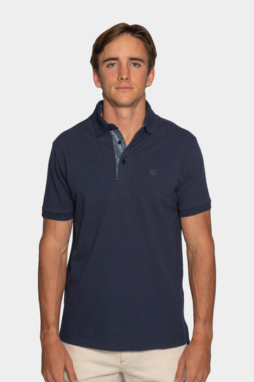 ETRO Navy Polo With Contrast