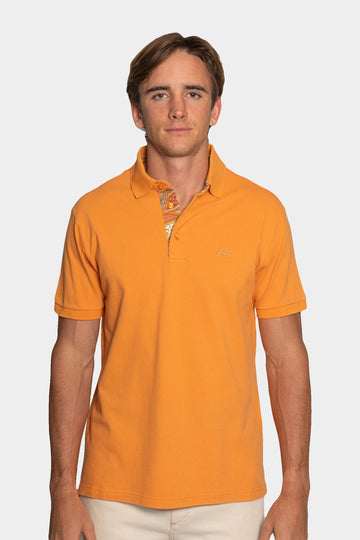 ETRO Orange Polo With Contrast