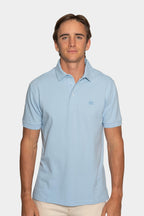 ETRO | Polo With Trim Under Collar | Soft Blue