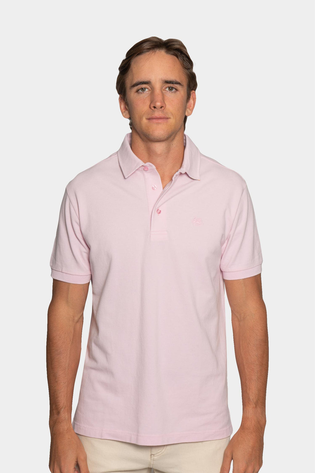 ETRO | Polo With Trim Under Collar | Soft Pink