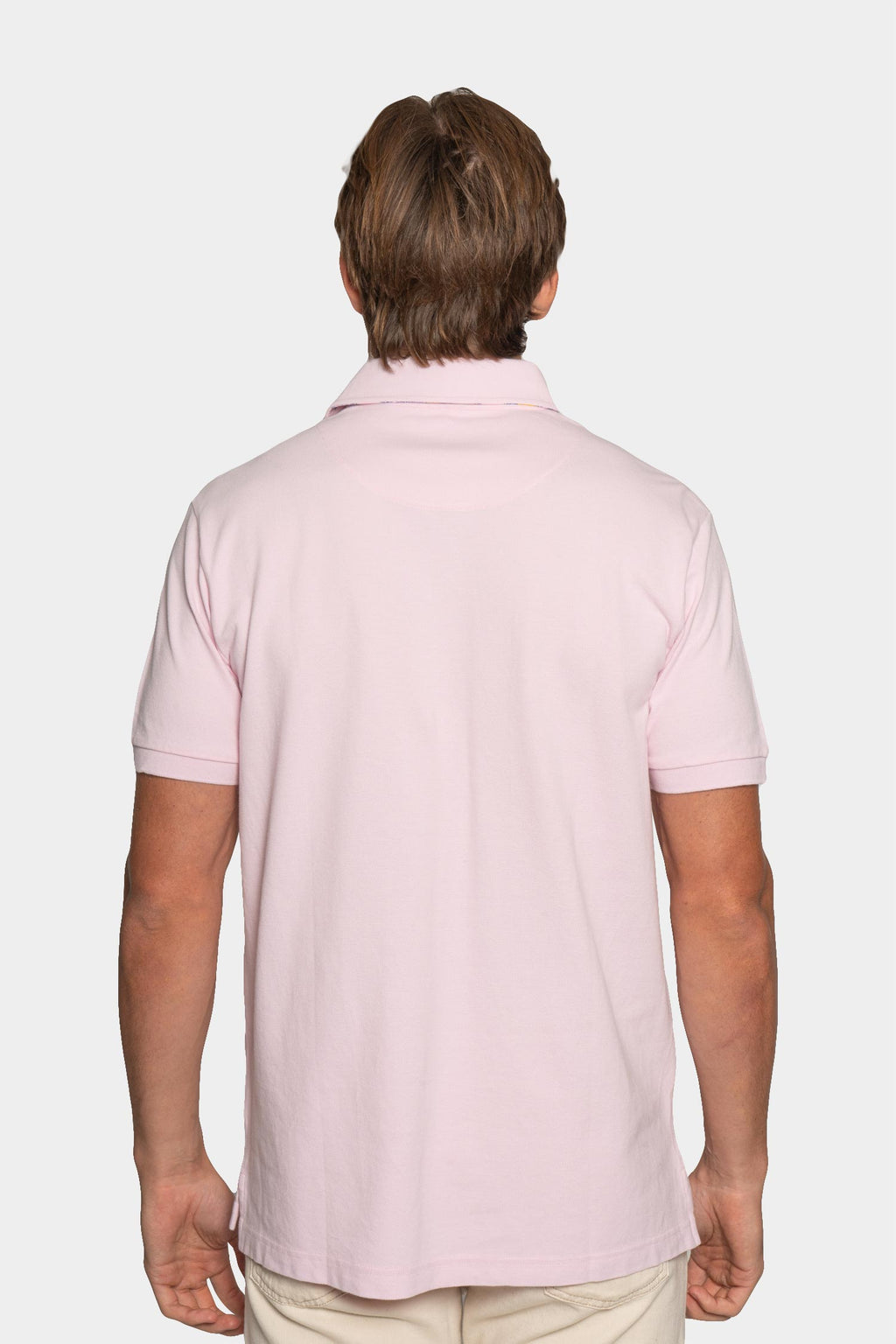 ETRO | Polo With Trim Under Collar | Soft Pink