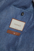 CANALI | Drop 7 Linen Jacket | Blue