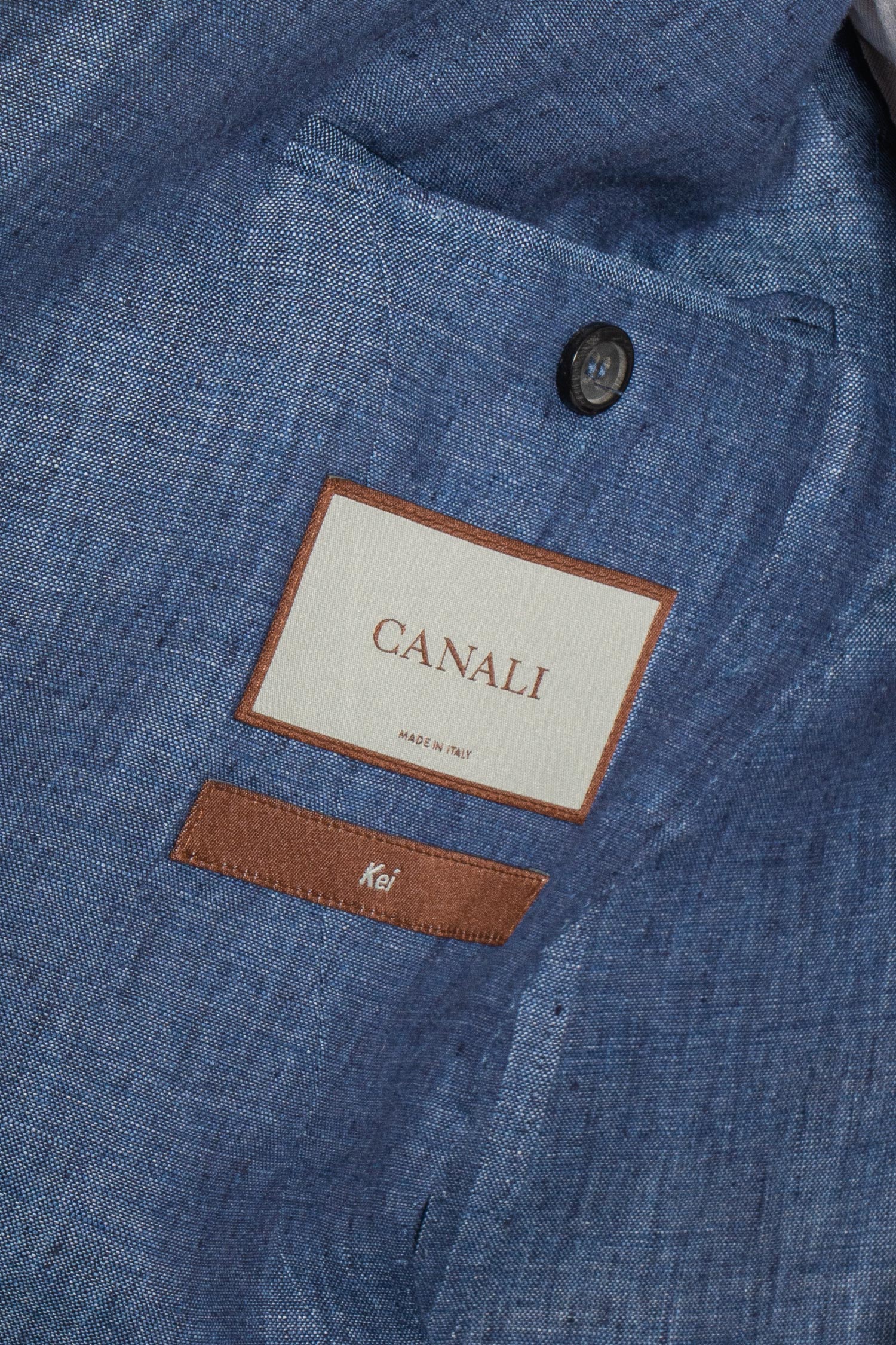CANALI | Drop 7 Linen Jacket | Blue