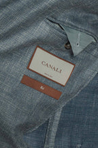 CANALI | Drop 7 Wool Blend Jacket | Teal