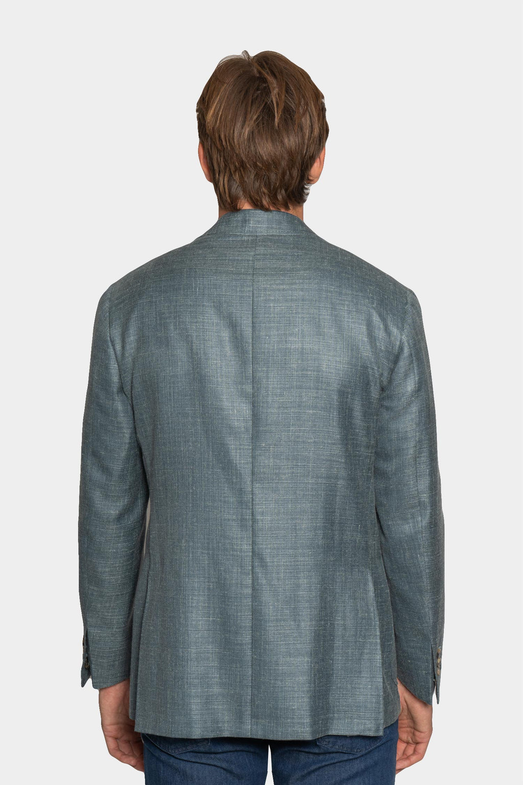 CANALI | Drop 7 Wool Blend Jacket | Teal