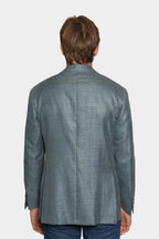 CANALI | Drop 7 Wool Blend Jacket | Teal