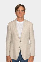 CANALI | Textured Window Check Jacket | Creamy Beige