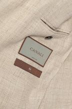 CANALI | Textured Window Check Jacket | Creamy Beige