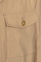 CANALI | Linen & Wool Safari Jacket | Camel
