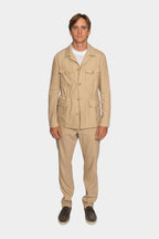CANALI | Linen & Wool Safari Jacket | Camel